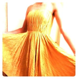 Oscar De La Renta Strapless Cocktail Dress